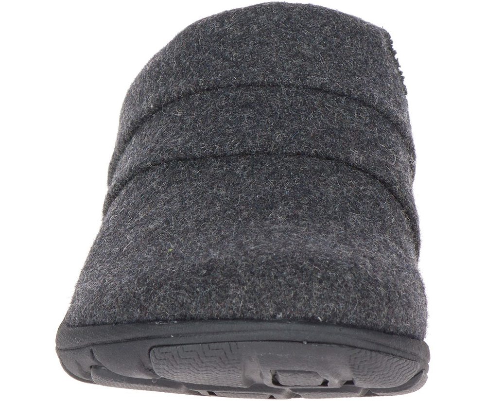 Merrell Slip Ons Damskie Czarne - Dassie Stitch Slide Wool - 563420-KRO